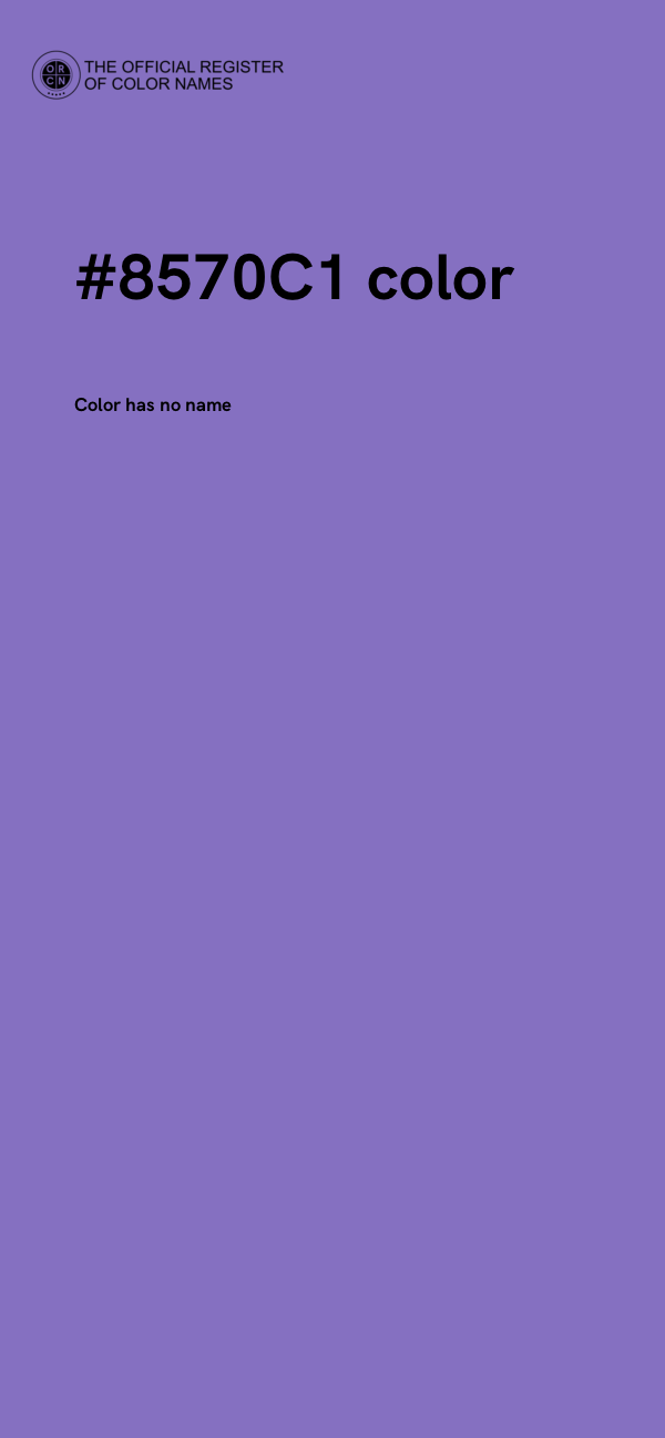 #8570C1 color image