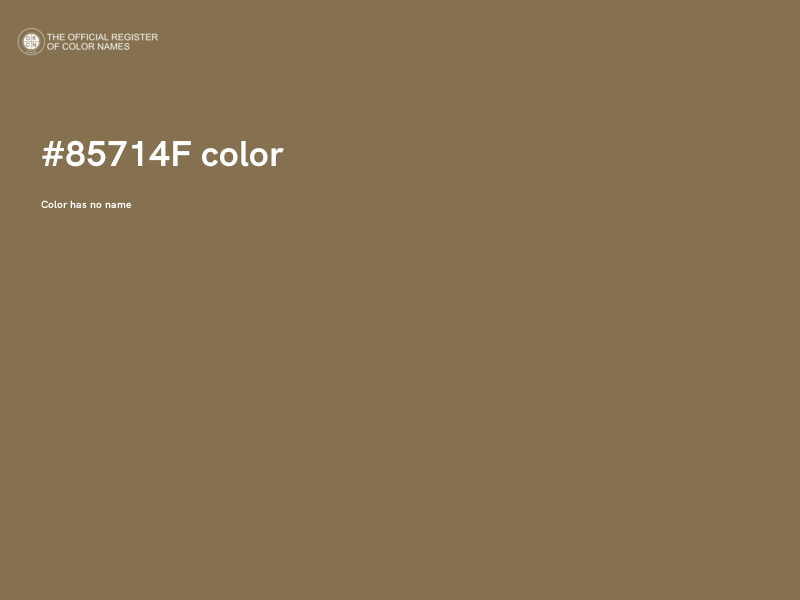 #85714F color image