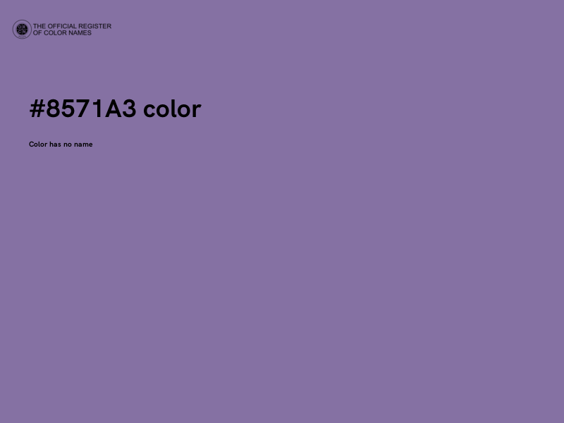 #8571A3 color image
