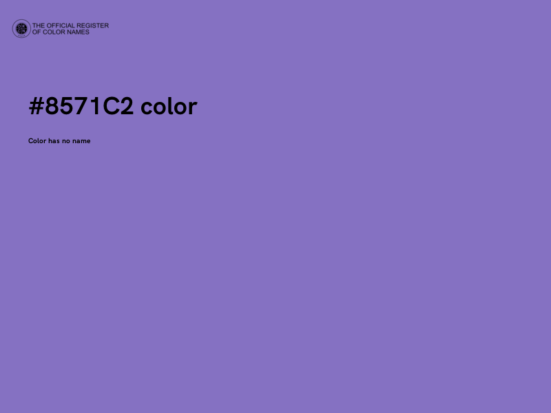 #8571C2 color image