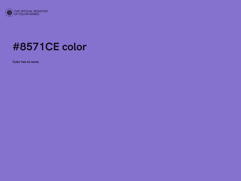 #8571CE color image