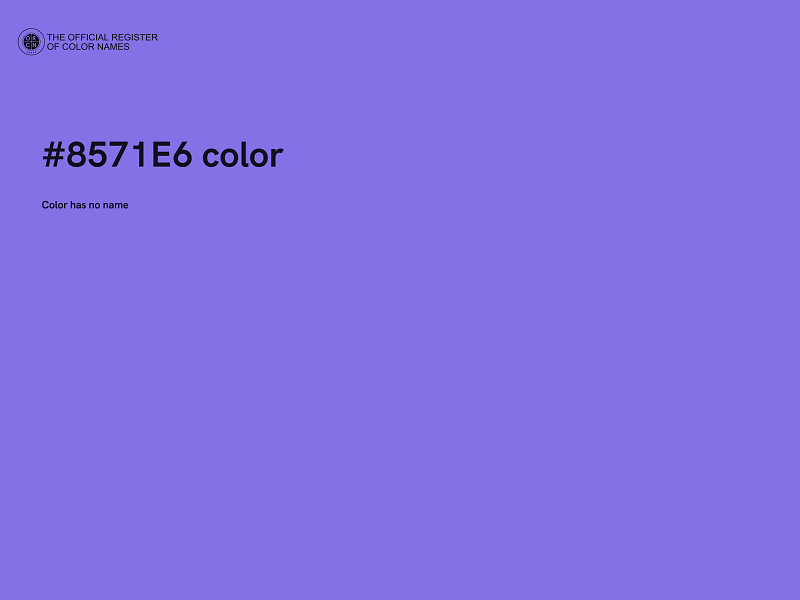 #8571E6 color image