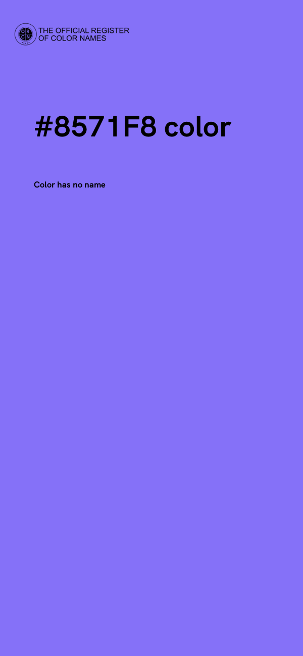 #8571F8 color image