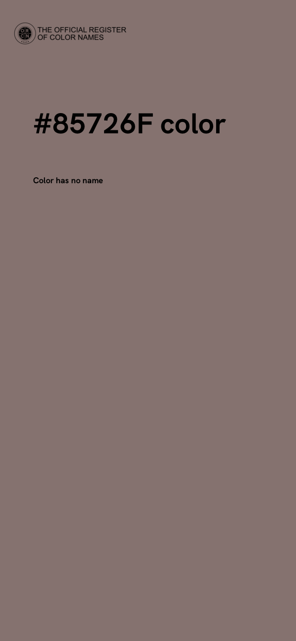 #85726F color image