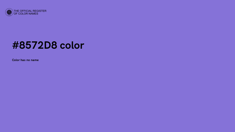 #8572D8 color image