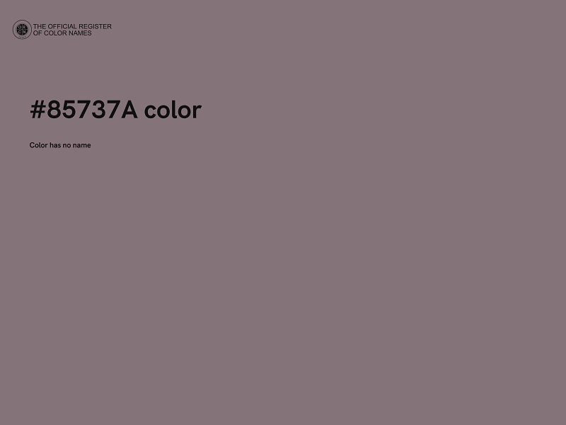 #85737A color image