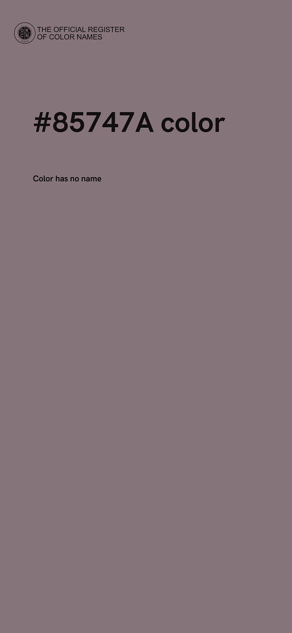 #85747A color image