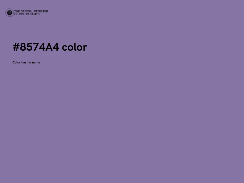 #8574A4 color image