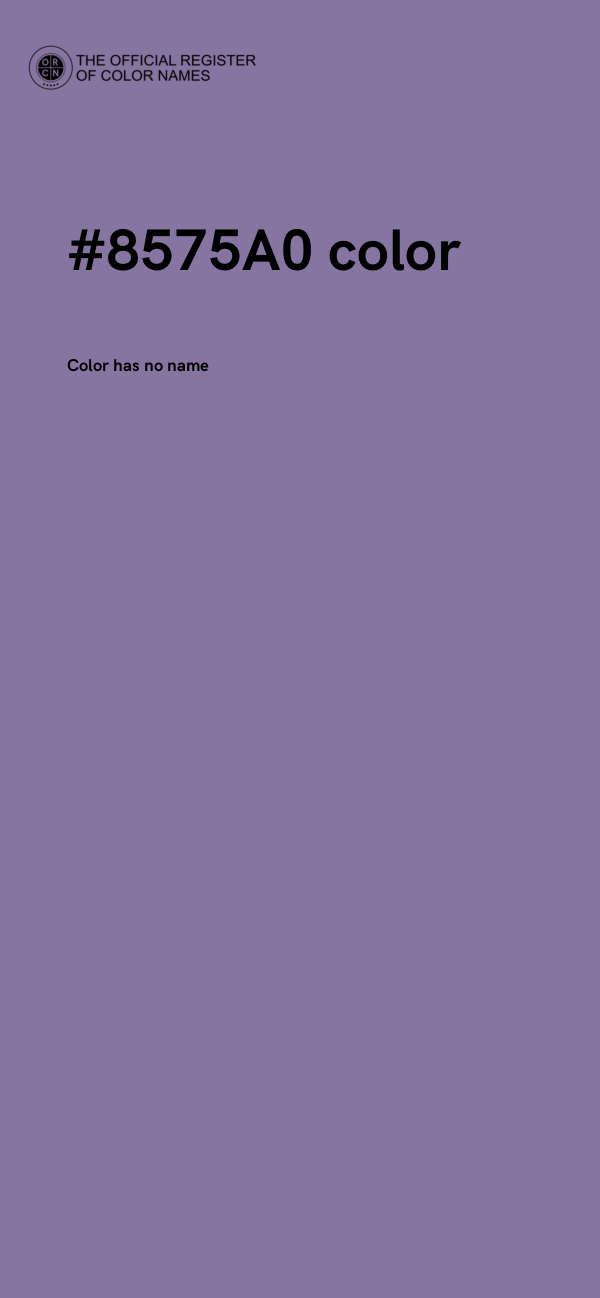 #8575A0 color image