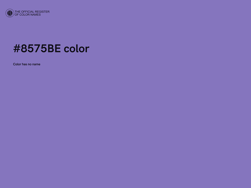 #8575BE color image