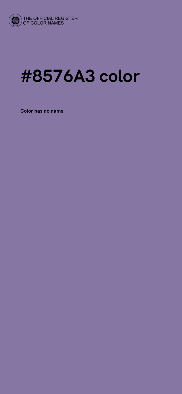 #8576A3 color image