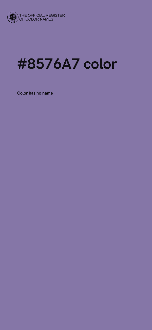 #8576A7 color image