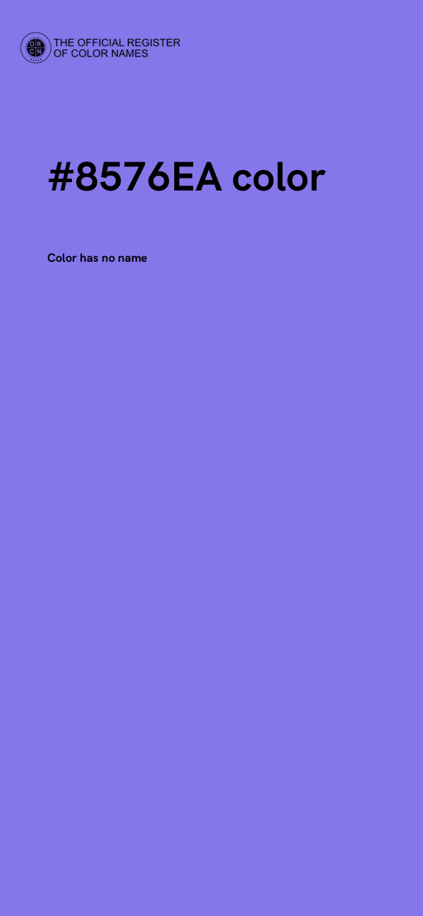 #8576EA color image