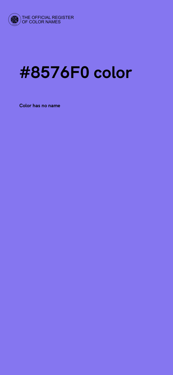 #8576F0 color image