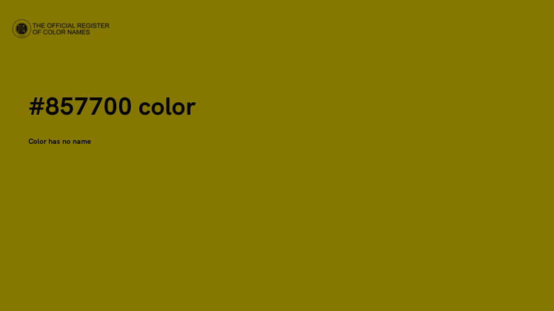 #857700 color image