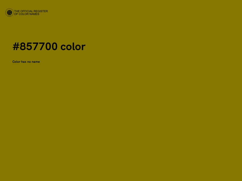 #857700 color image