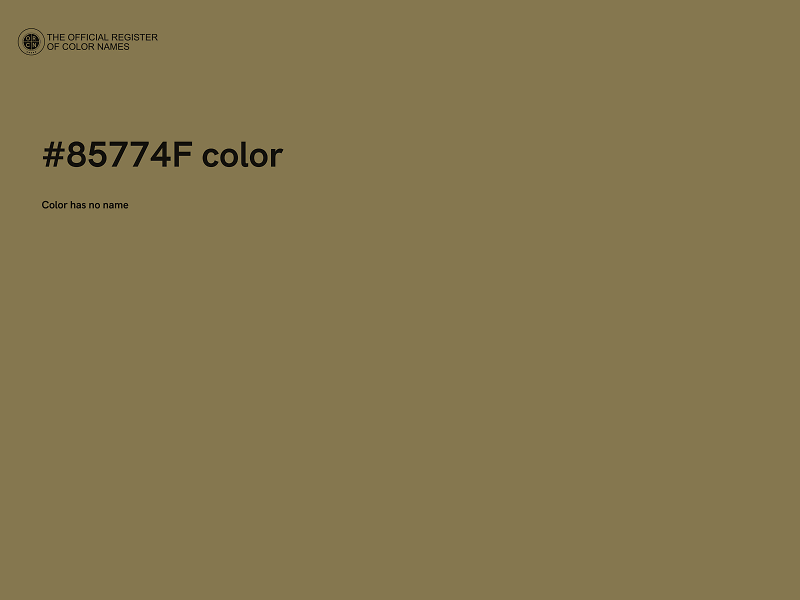 #85774F color image