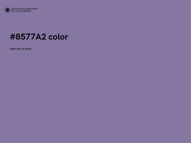 #8577A2 color image