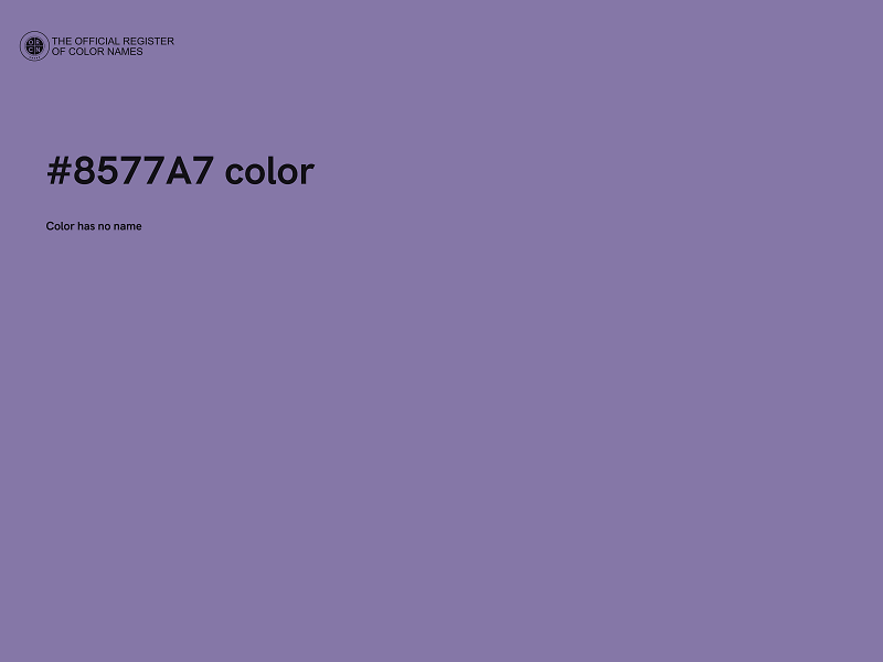 #8577A7 color image