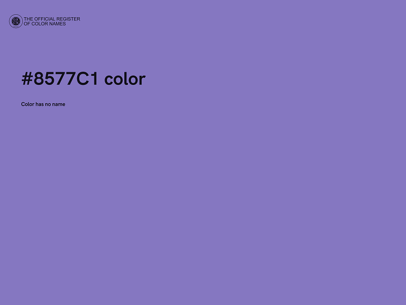 #8577C1 color image