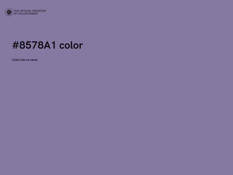 #8578A1 color image