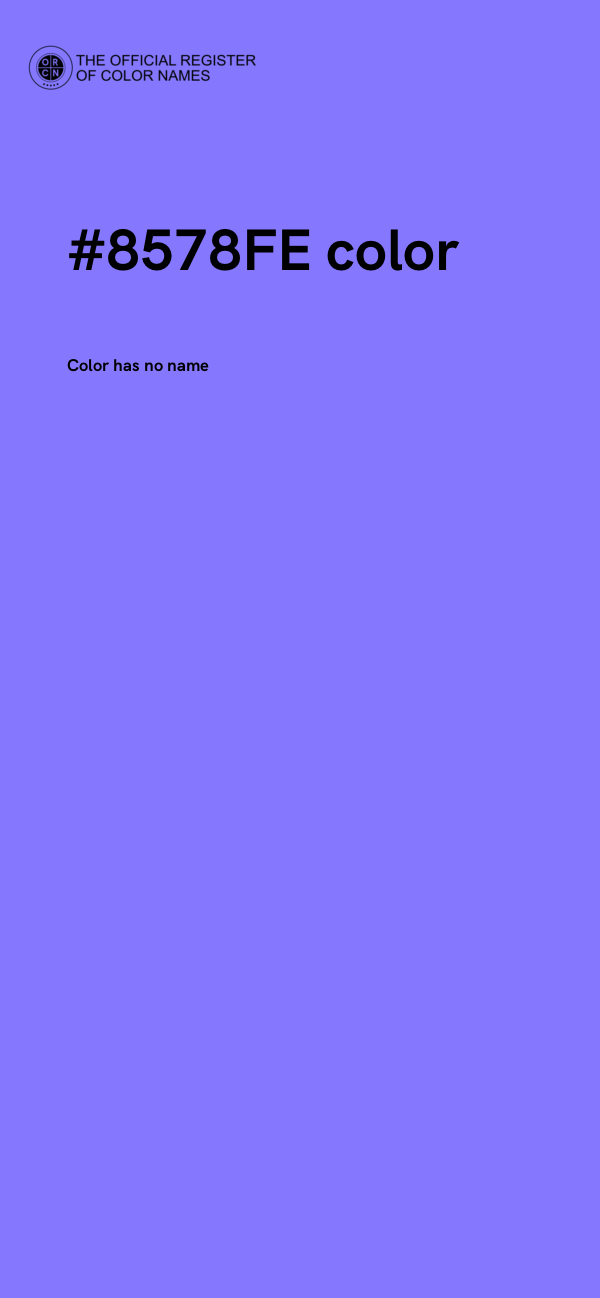 #8578FE color image