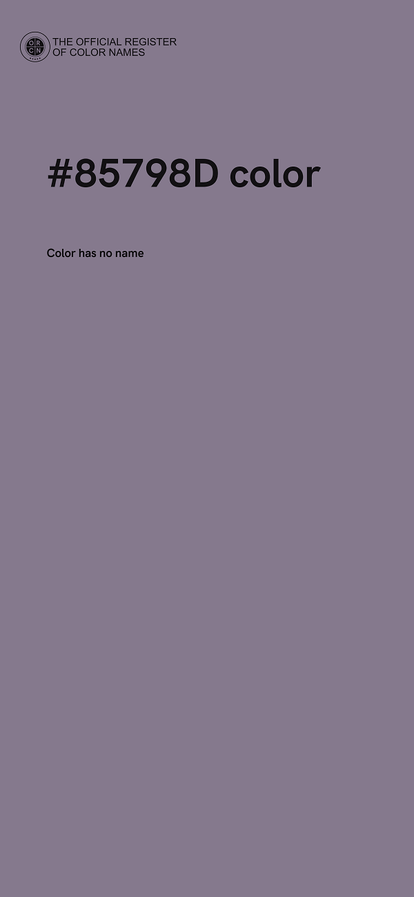 #85798D color image