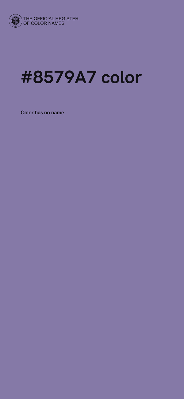 #8579A7 color image