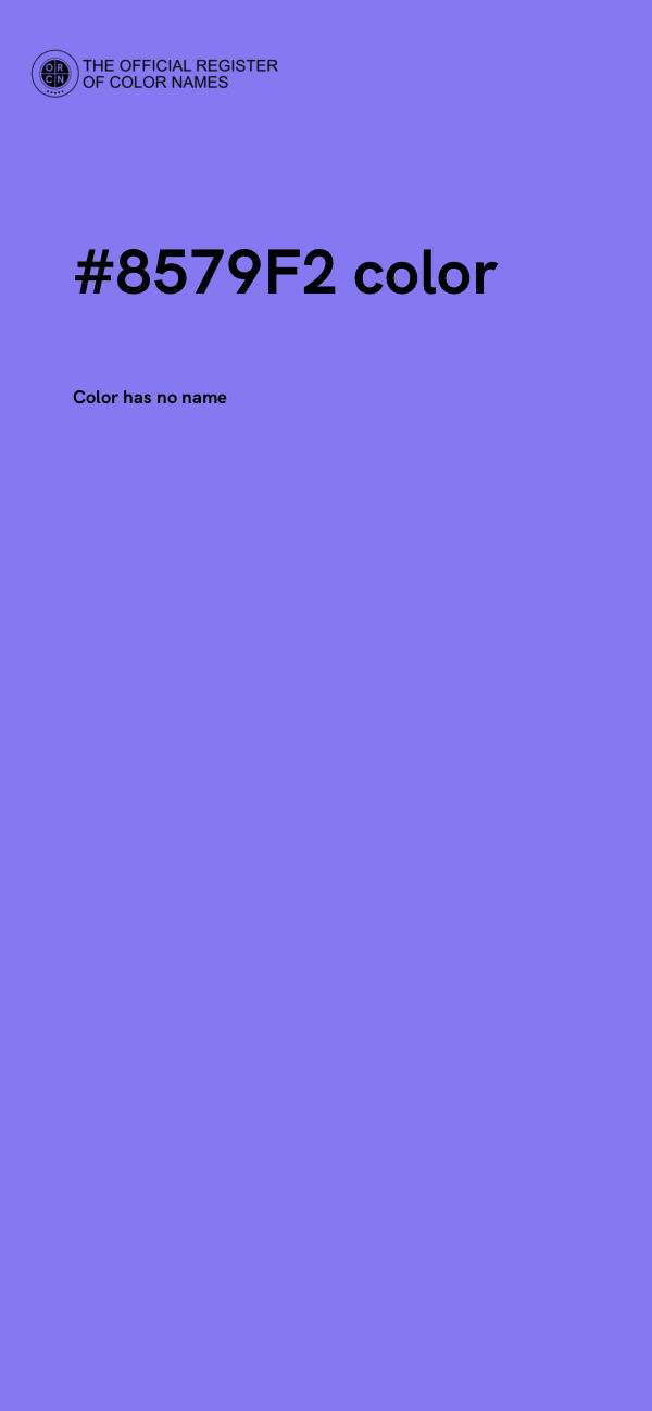 #8579F2 color image