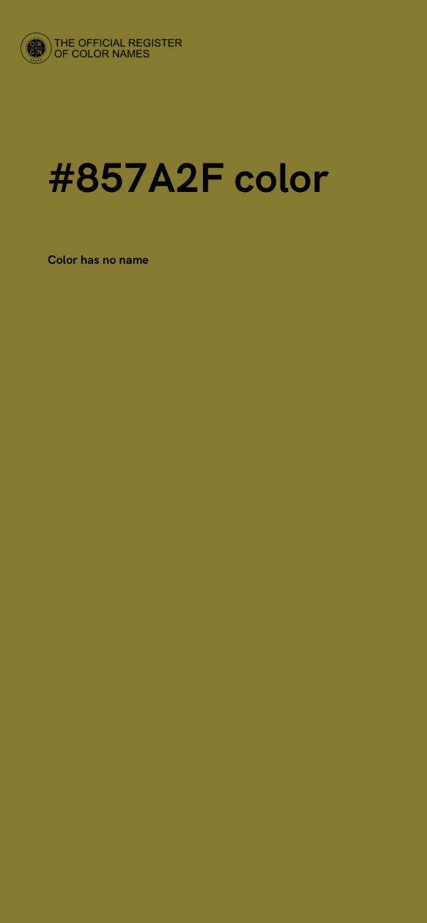 #857A2F color image