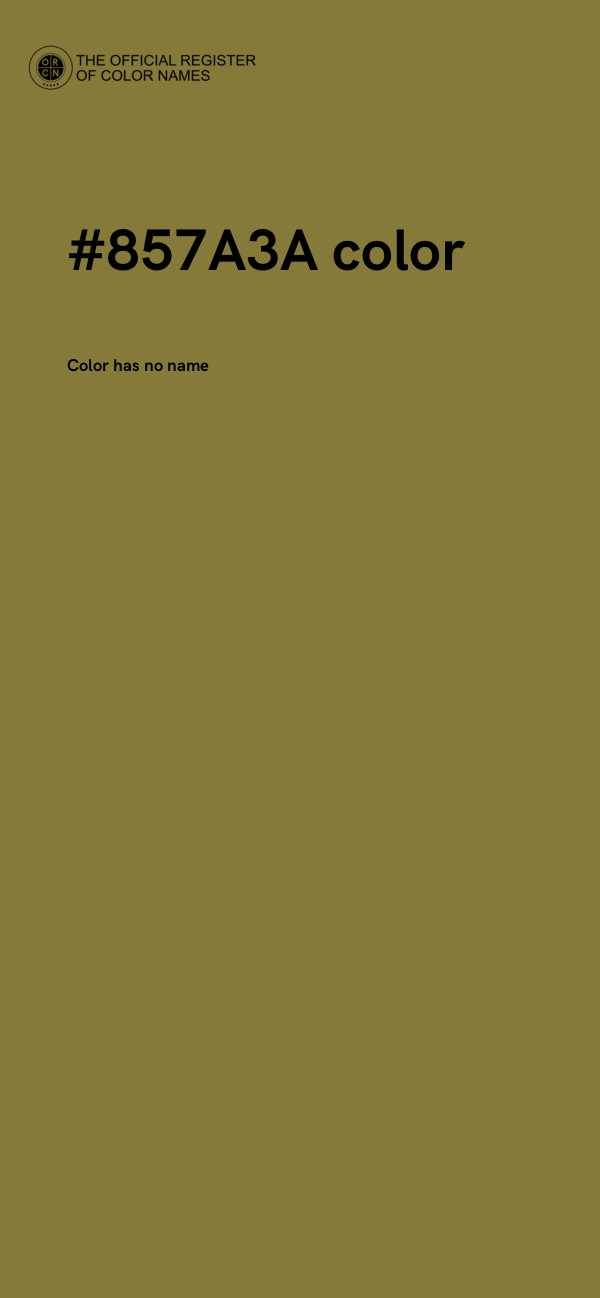 #857A3A color image