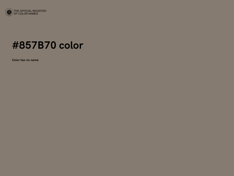 #857B70 color image