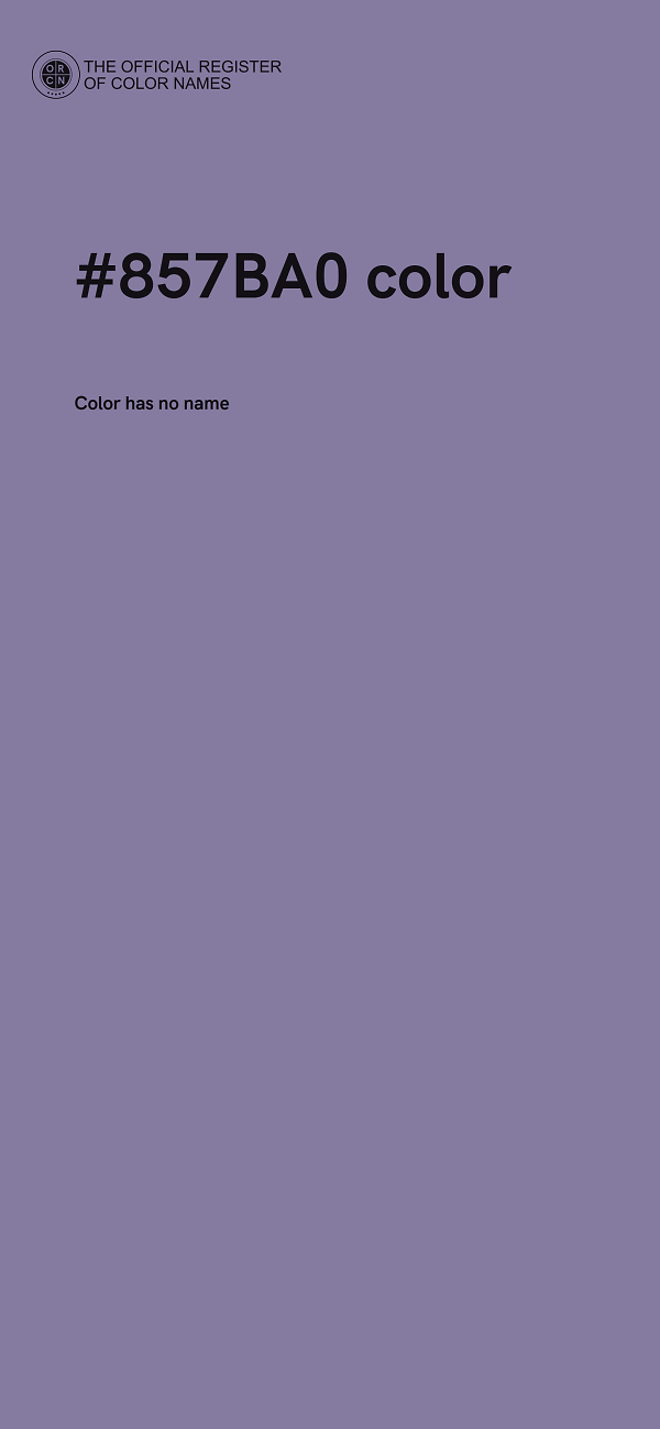 #857BA0 color image
