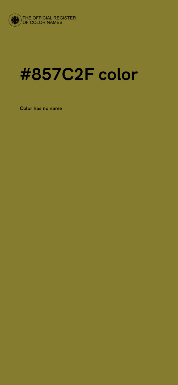 #857C2F color image