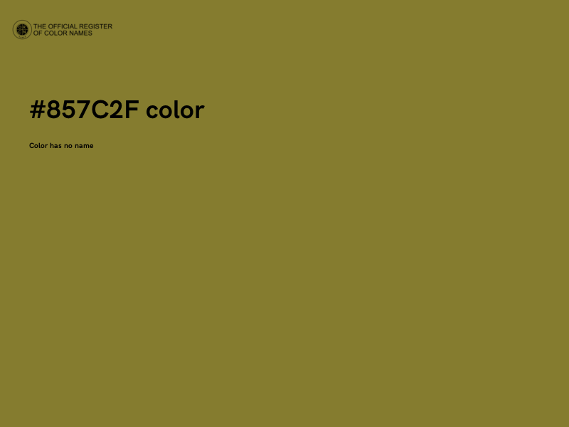 #857C2F color image