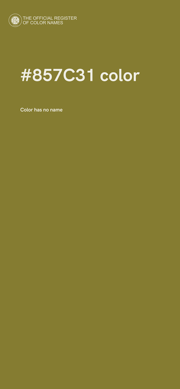 #857C31 color image