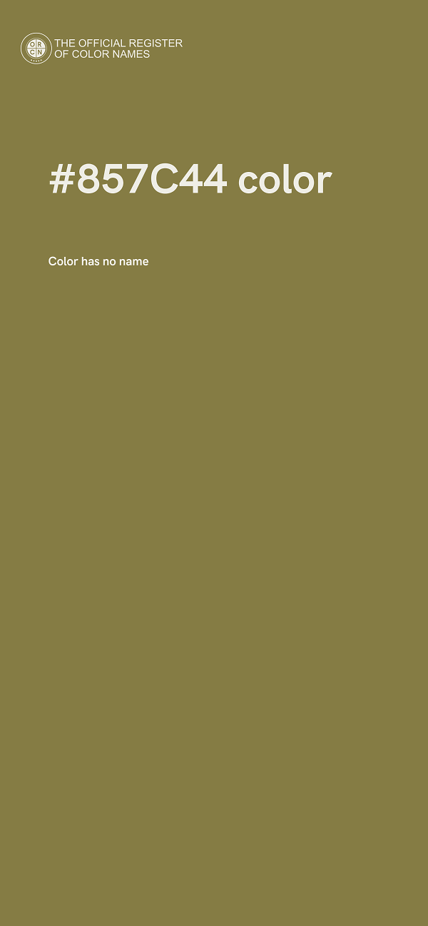 #857C44 color image