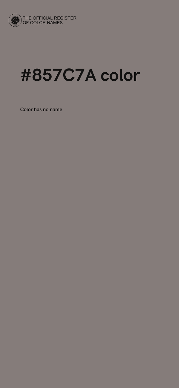 #857C7A color image