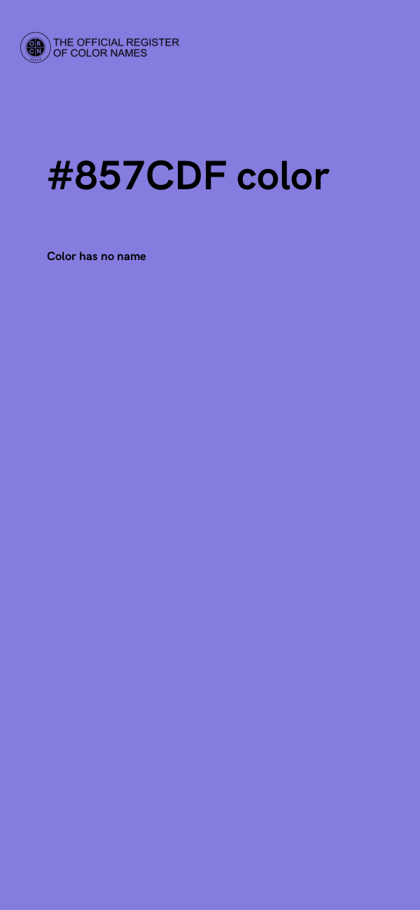#857CDF color image