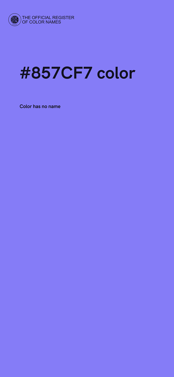 #857CF7 color image