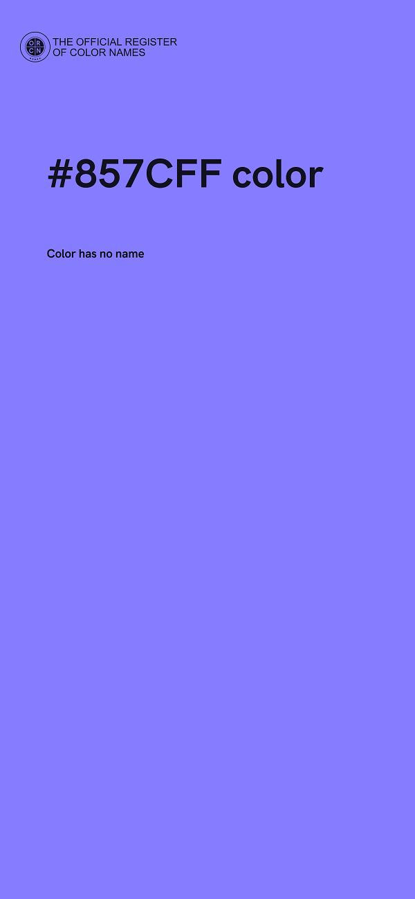 #857CFF color image