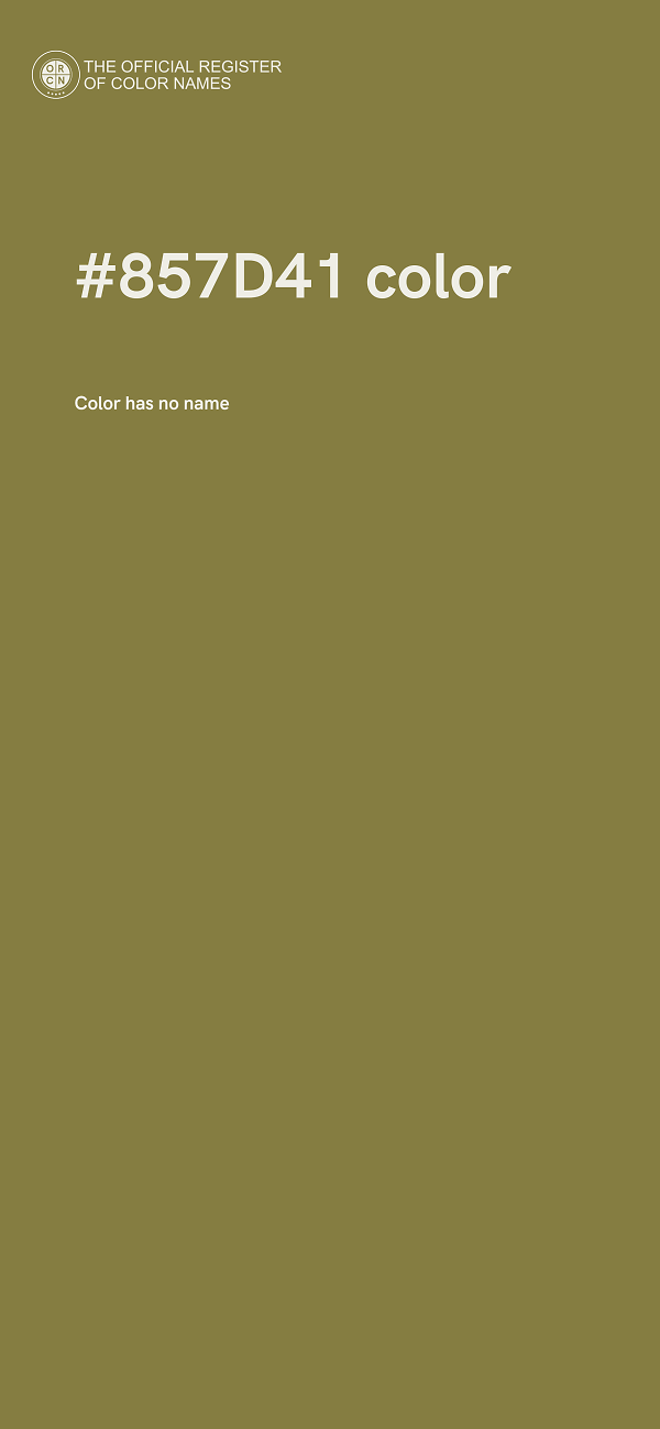 #857D41 color image