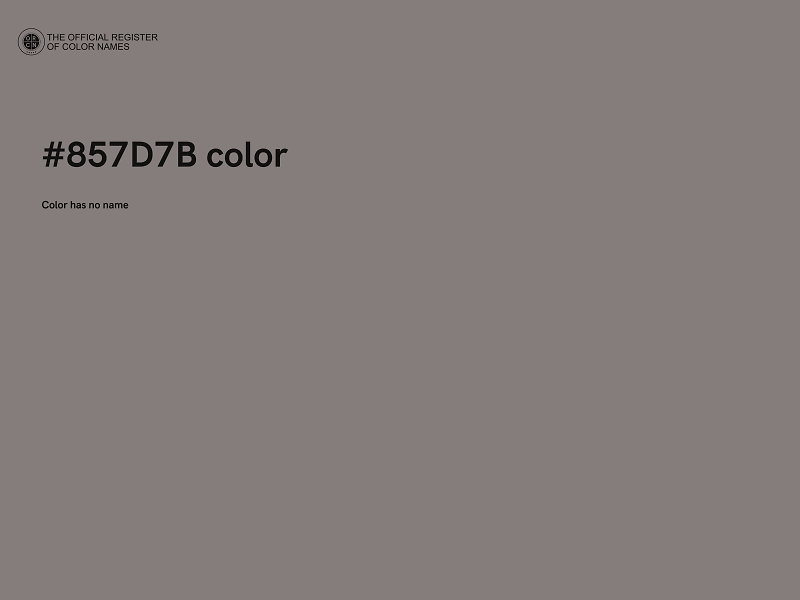 #857D7B color image