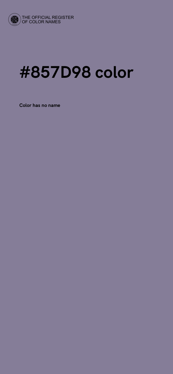 #857D98 color image