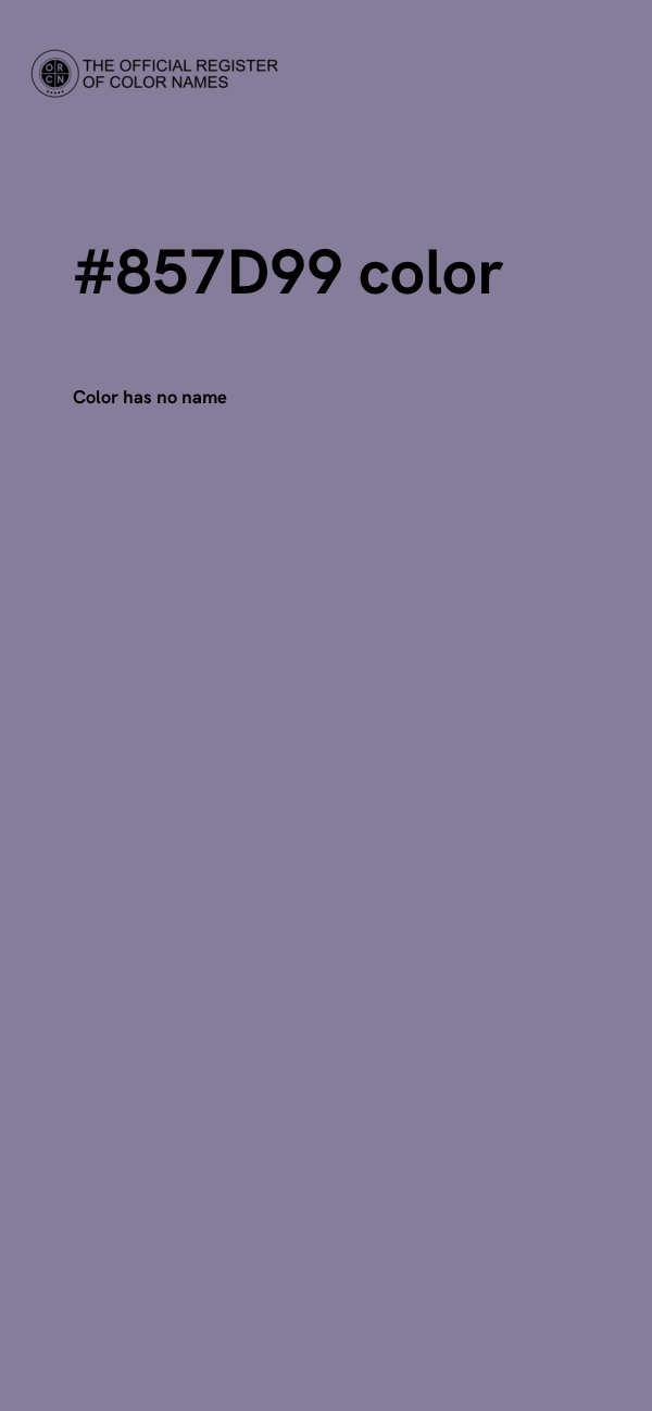 #857D99 color image