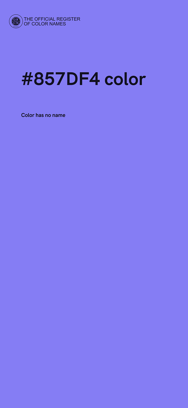 #857DF4 color image