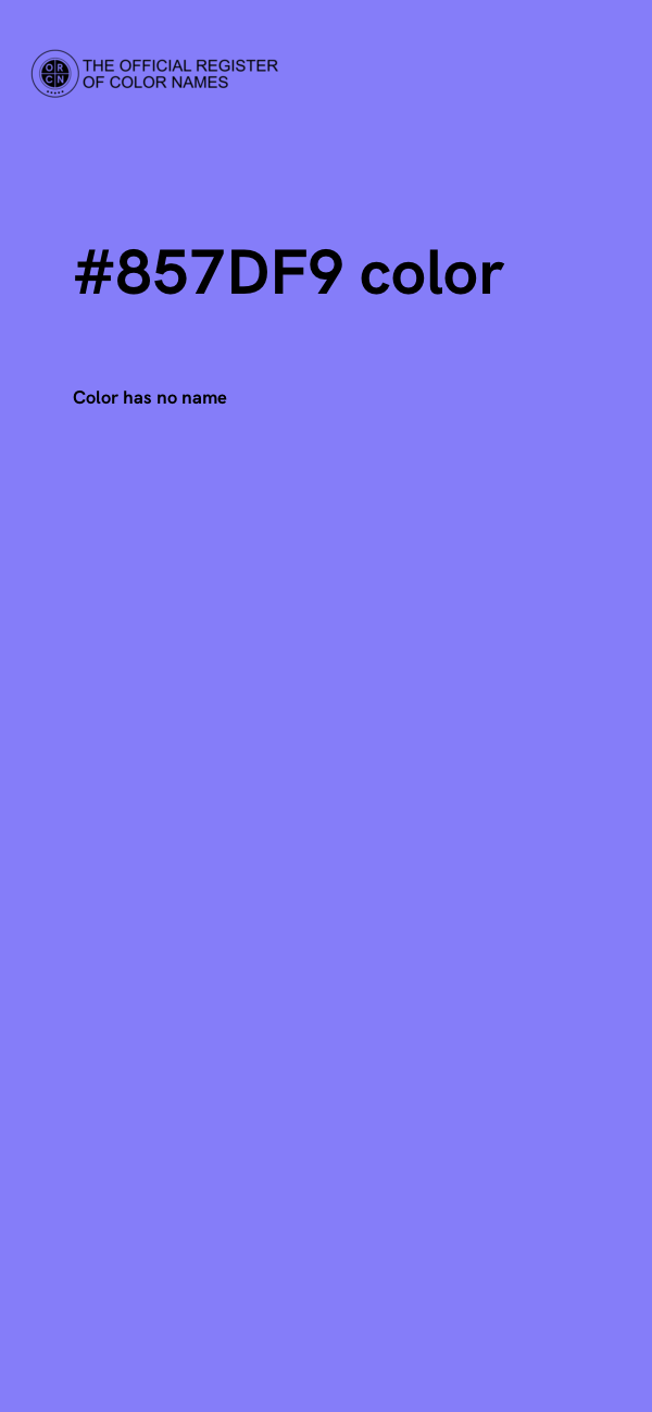 #857DF9 color image