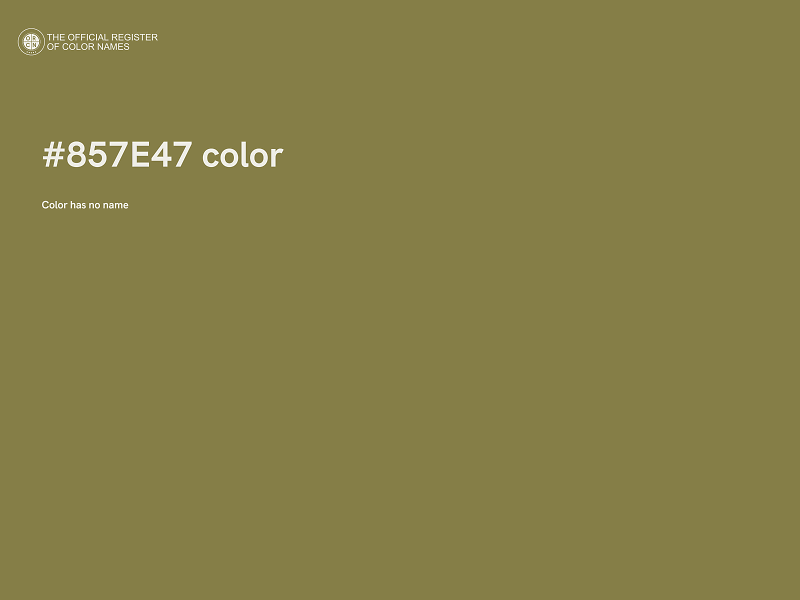#857E47 color image