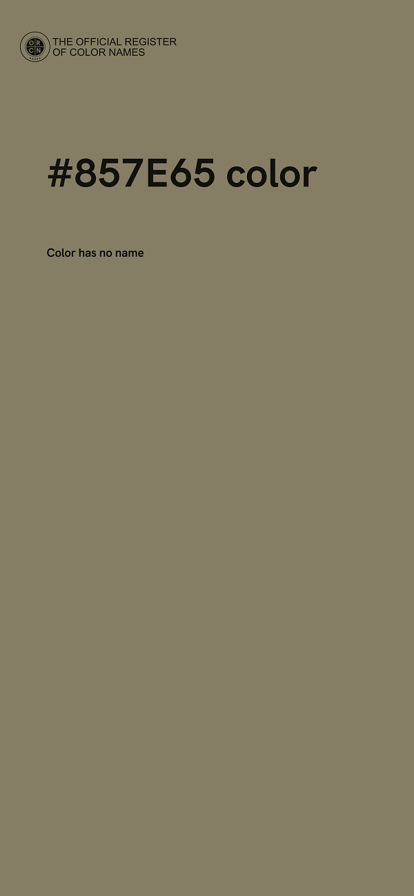 #857E65 color image