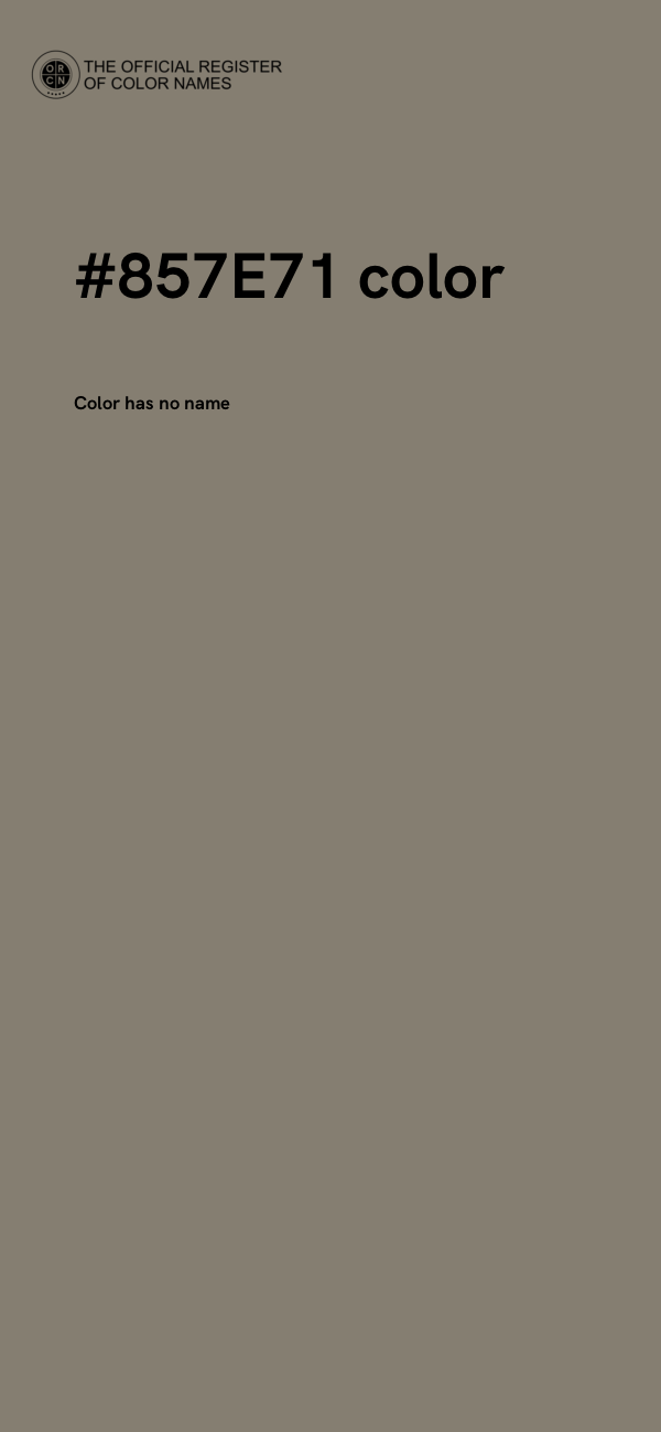 #857E71 color image
